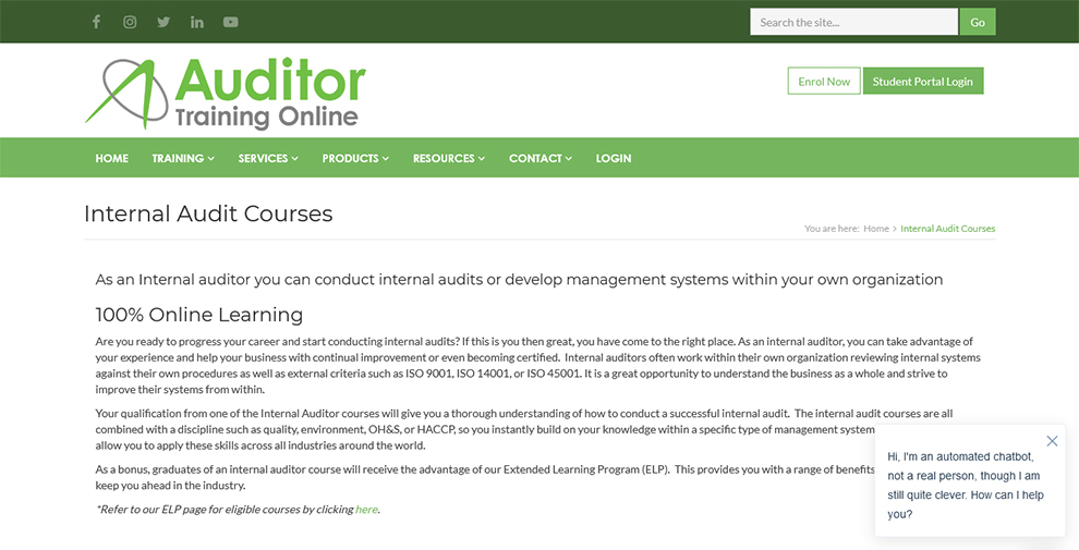 Internal Audit Courses