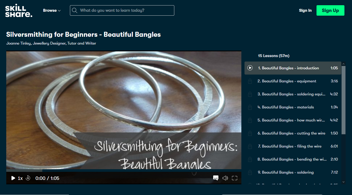 Silversmithing for Beginners