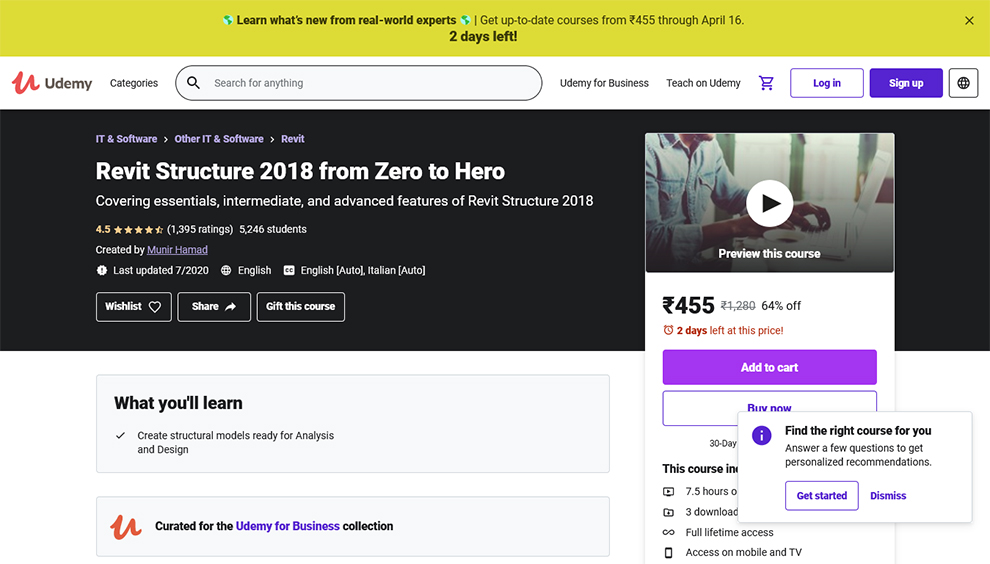Revit Structure 2018 from Zero to Hero