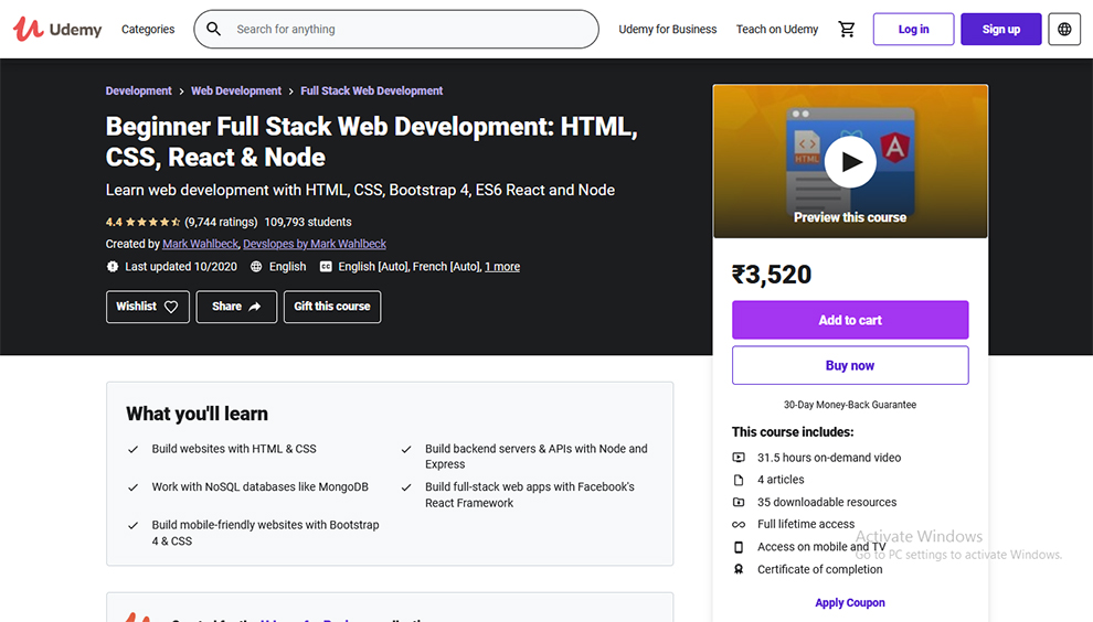 Beginner Full Stack Web Development