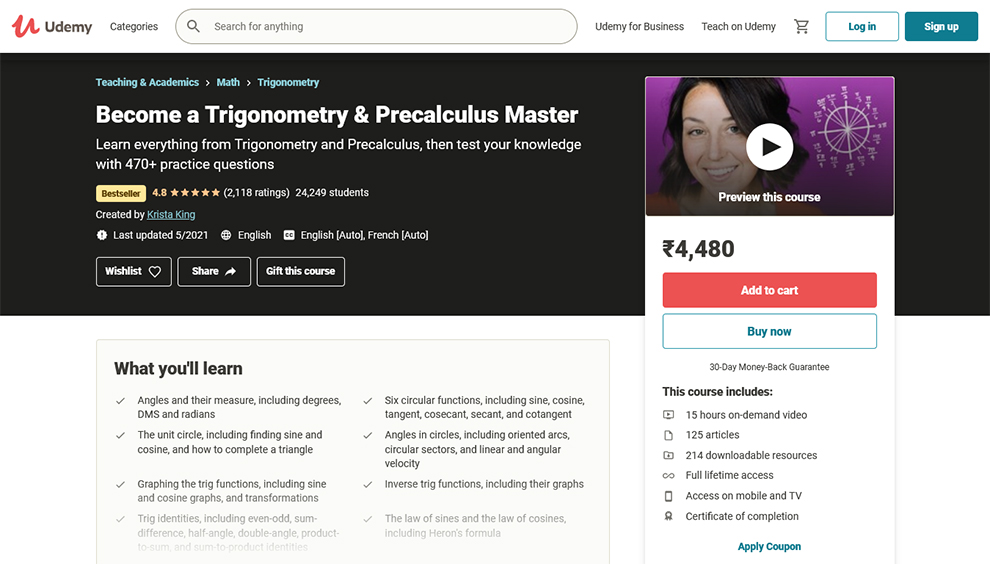 Become a Trigonometry and Precalculus Master