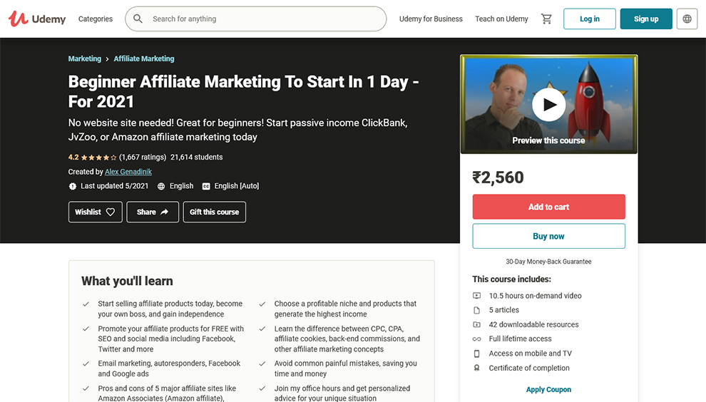 Beginner Affiliate Marketing To Start In 1 Day