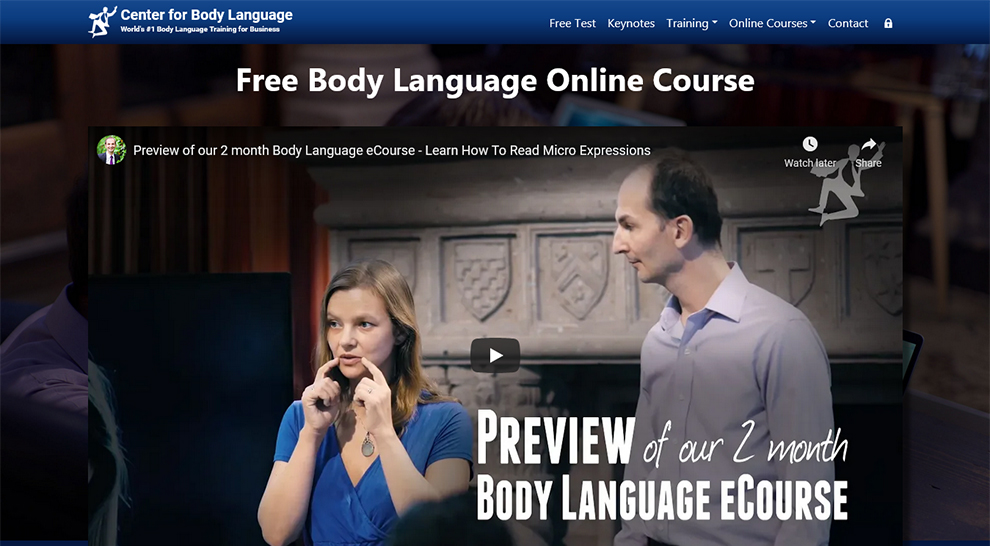 Free Body Language Online Course