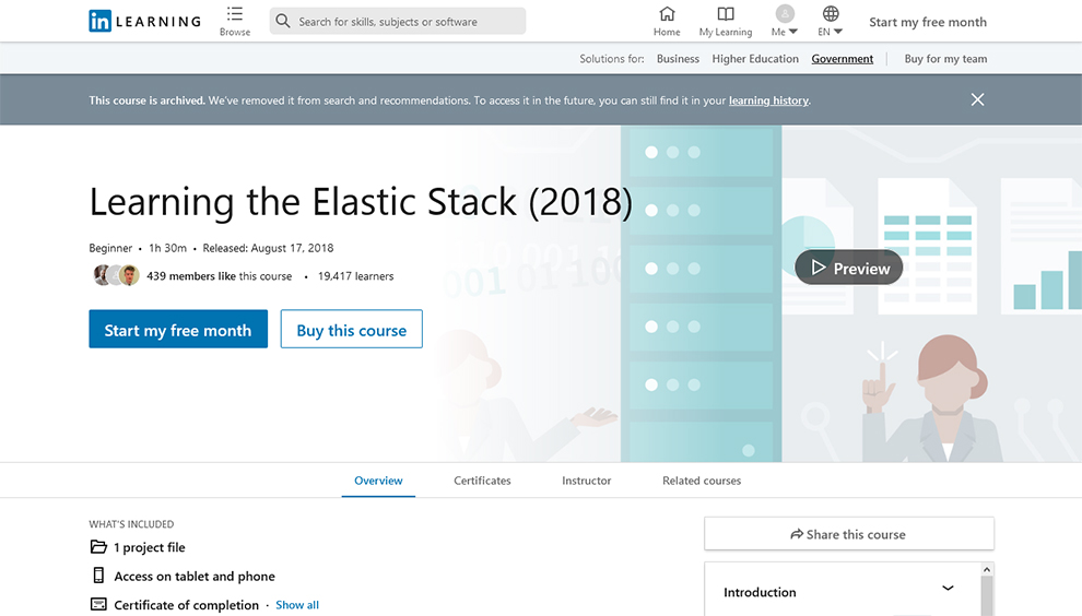 Learning the Elastic Stack