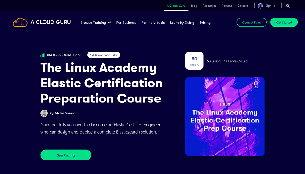 Linux Academy’s Elastic Certification Preparation Course