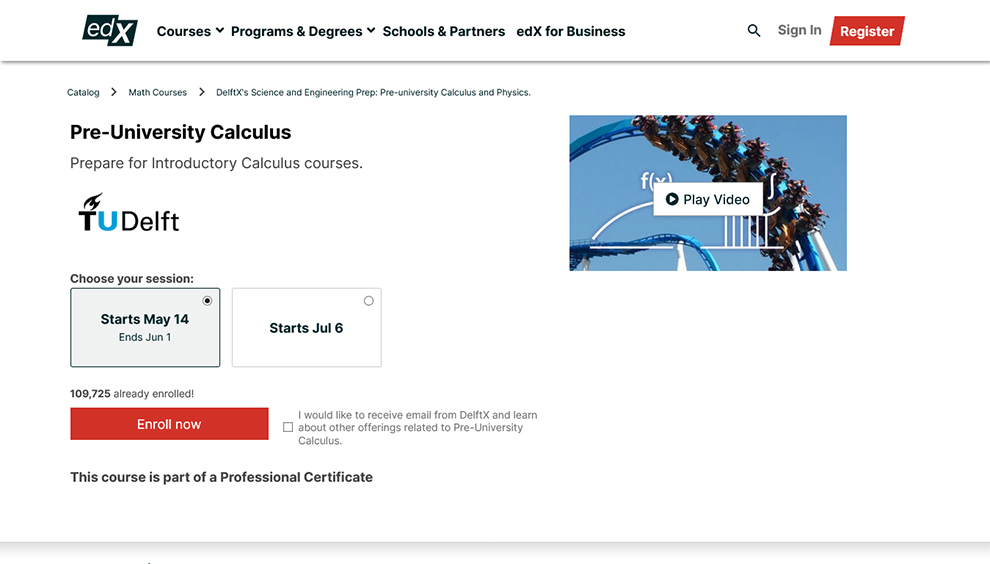 Pre-University Calculus by Delft University of Technology