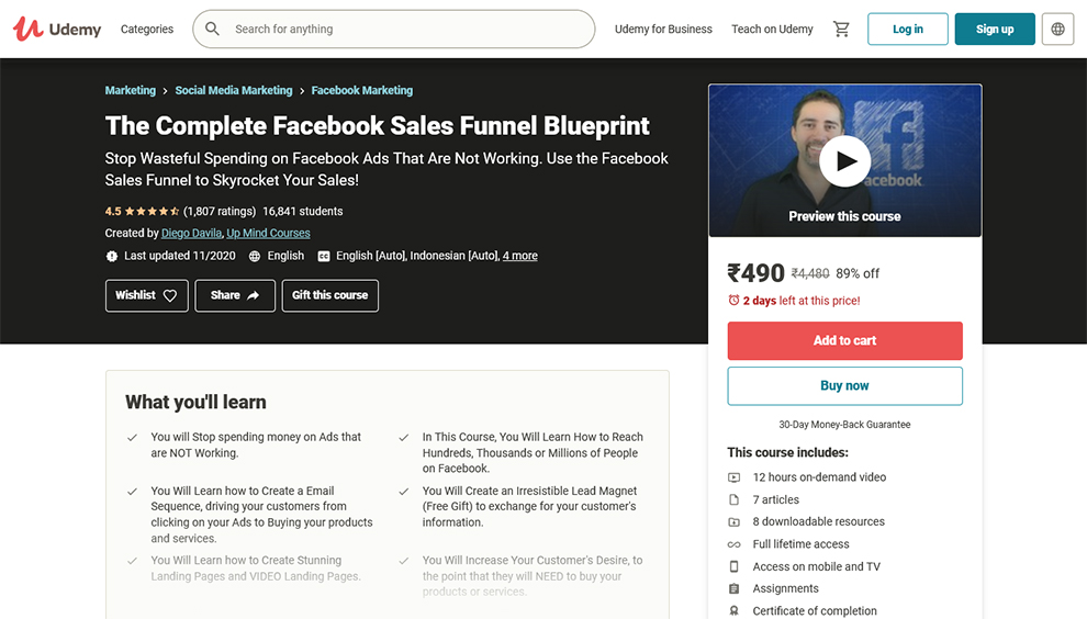 The Complete Facebook Sales Funnel Blueprint
