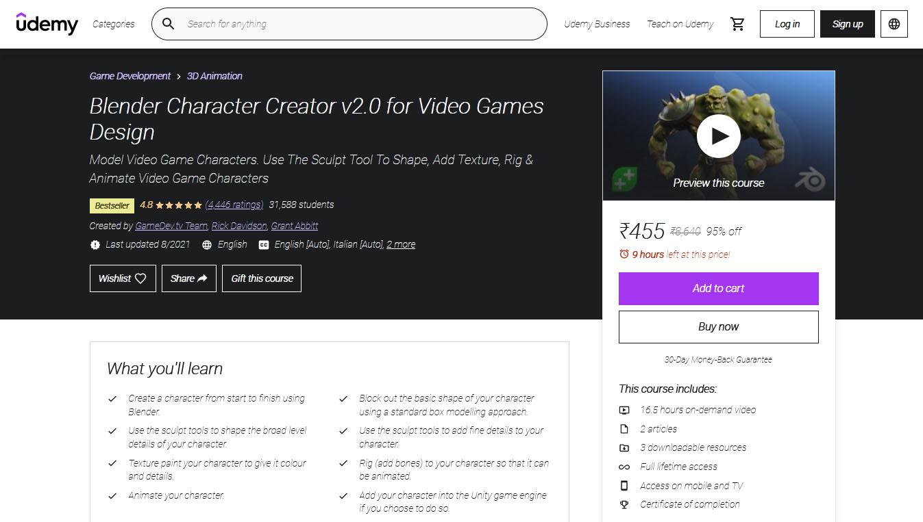 Blender Character Creator v2.0 for Video Games Design