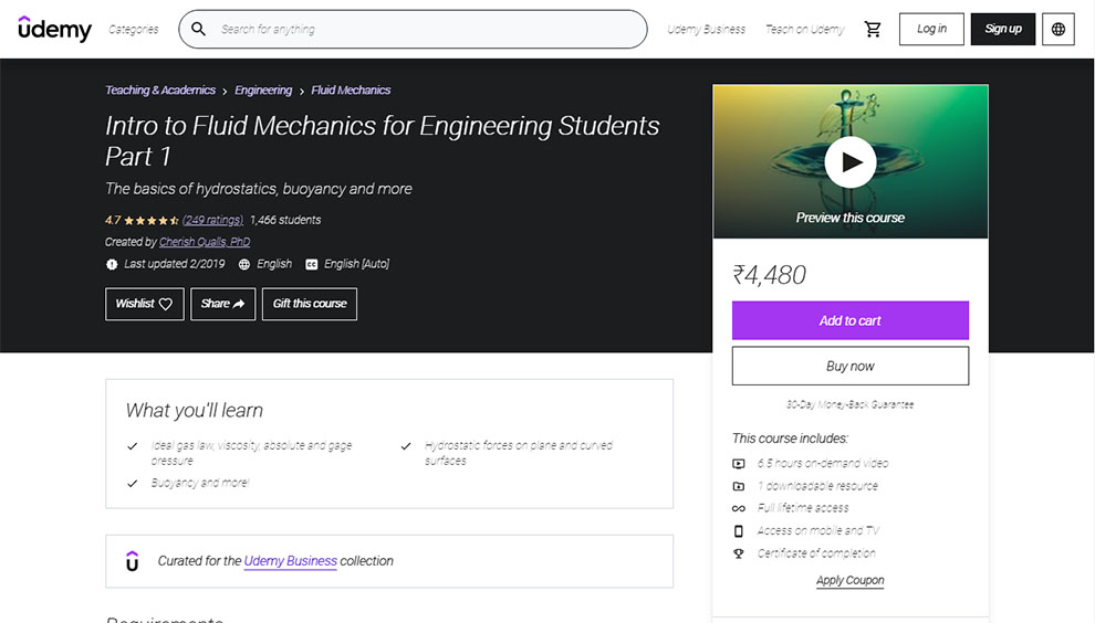 Intro to Fluid Mechanics for Engineering Students Part 2