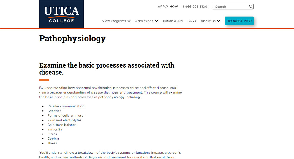NUR 332 Pathophysiology - [Utica College]