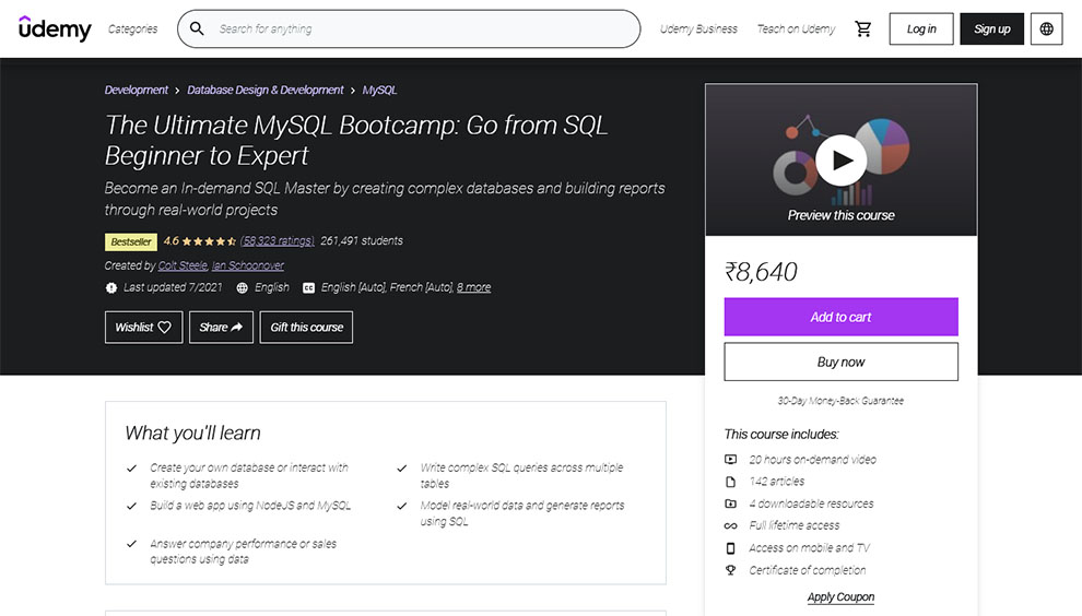 The Ultimate MySQL Bootcamp