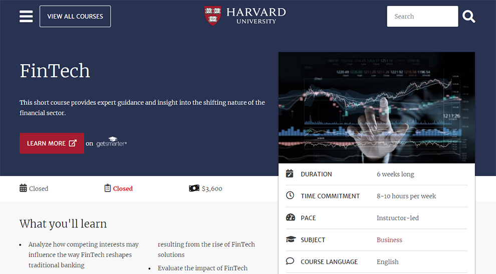 FinTech by Harvard University