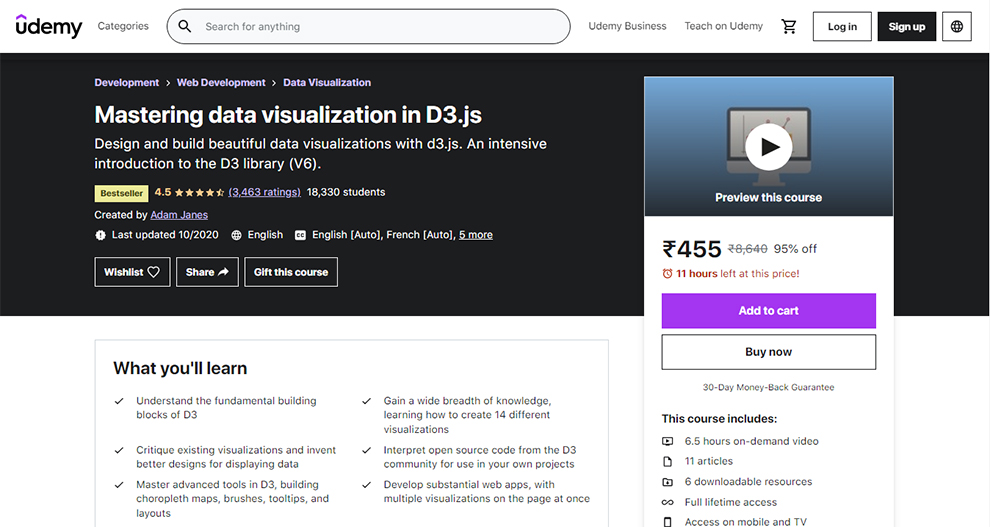 Mastering data visualization in D3.js