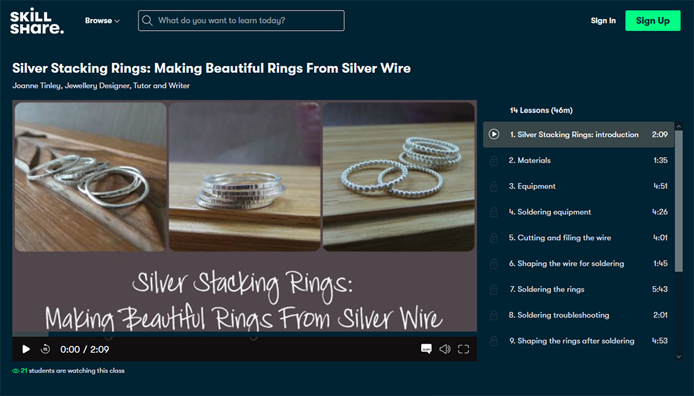 Silver Stacking Rings