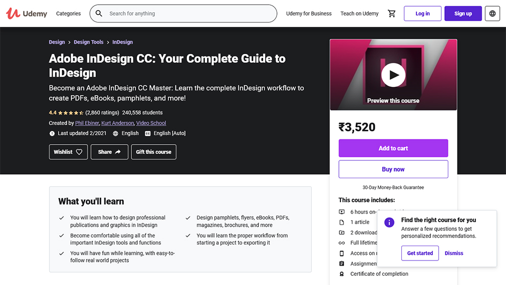 indesign class online indesign class online