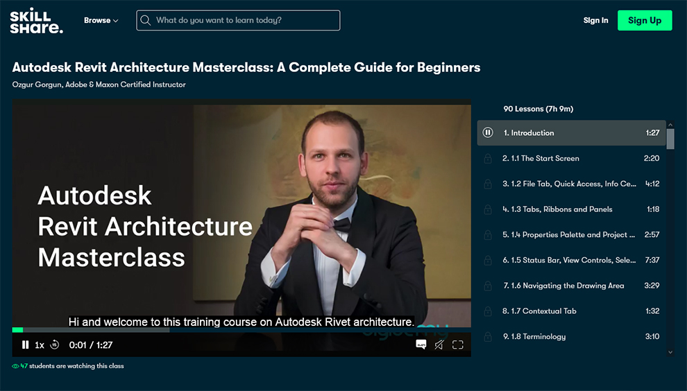 Autodesk Revit Architecture Masterclass