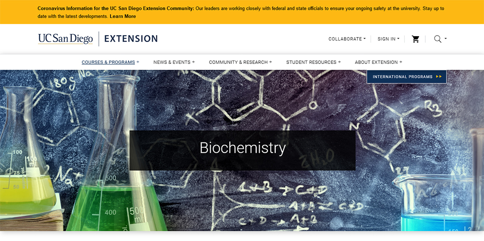 Biochemistry - UC San Diego Extension