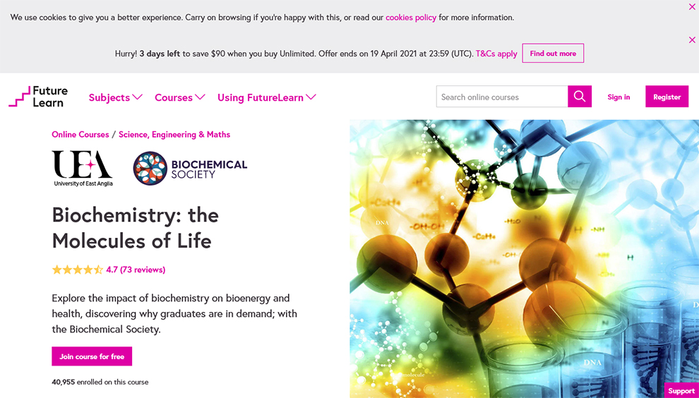 Biochemistry: the Molecules of Life