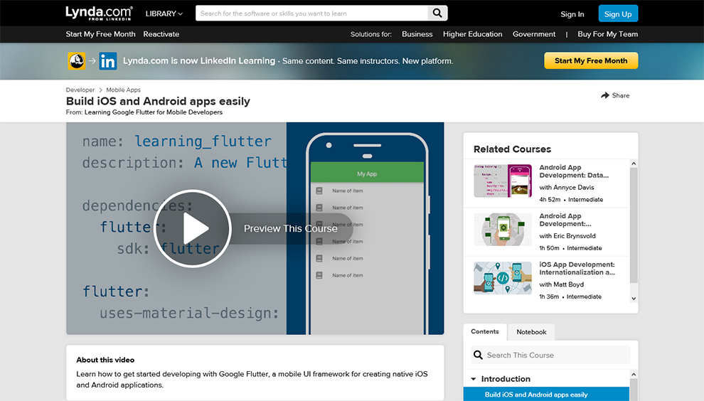 Learning Google Flutter for Mobile Developers