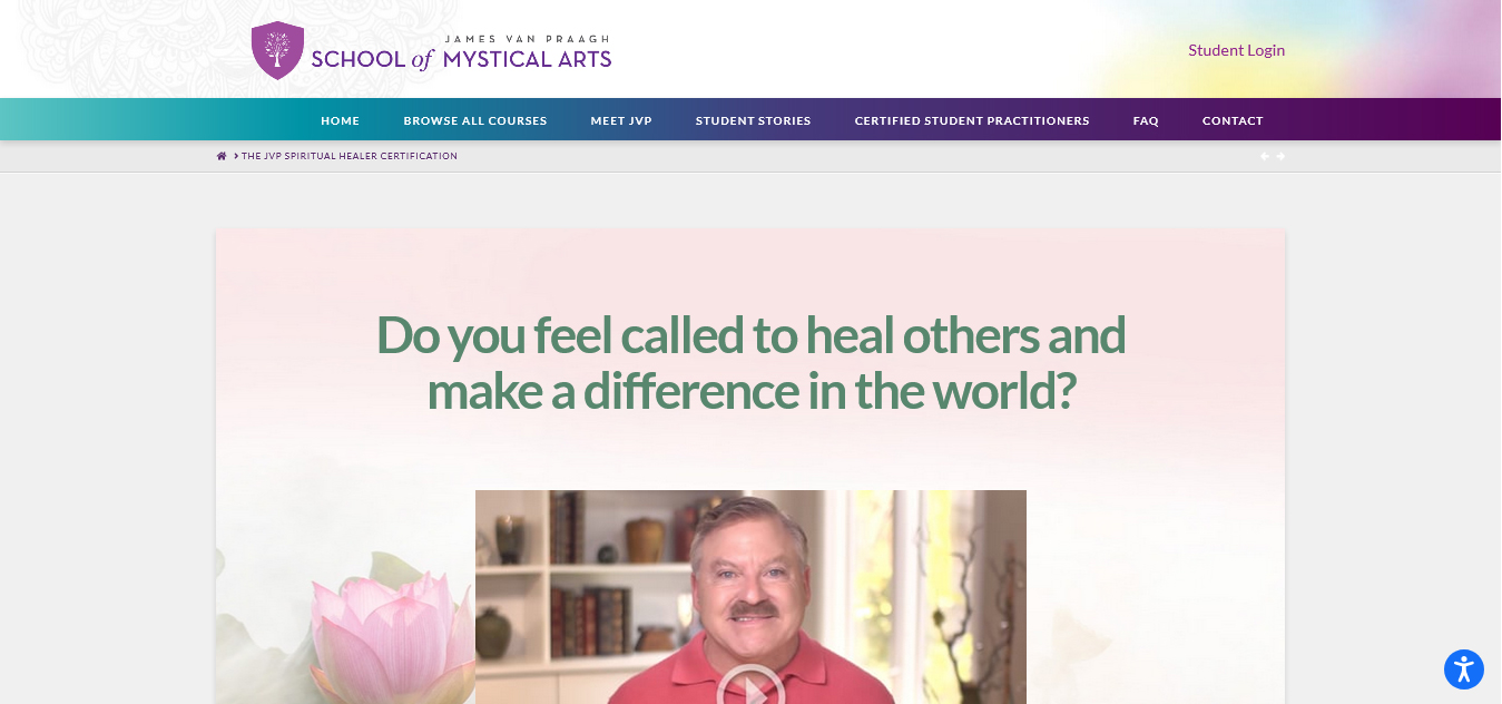 The JVP Spiritual Healer Certification