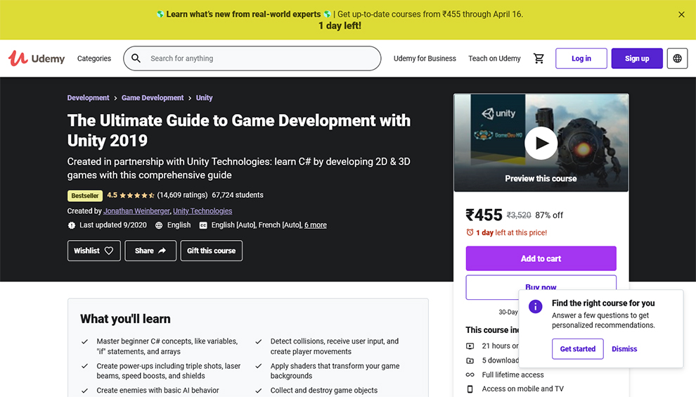 The Ultimate Guide to Game Development with Unity 2019