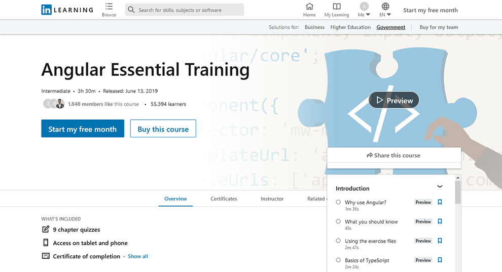 Angular Essential Training