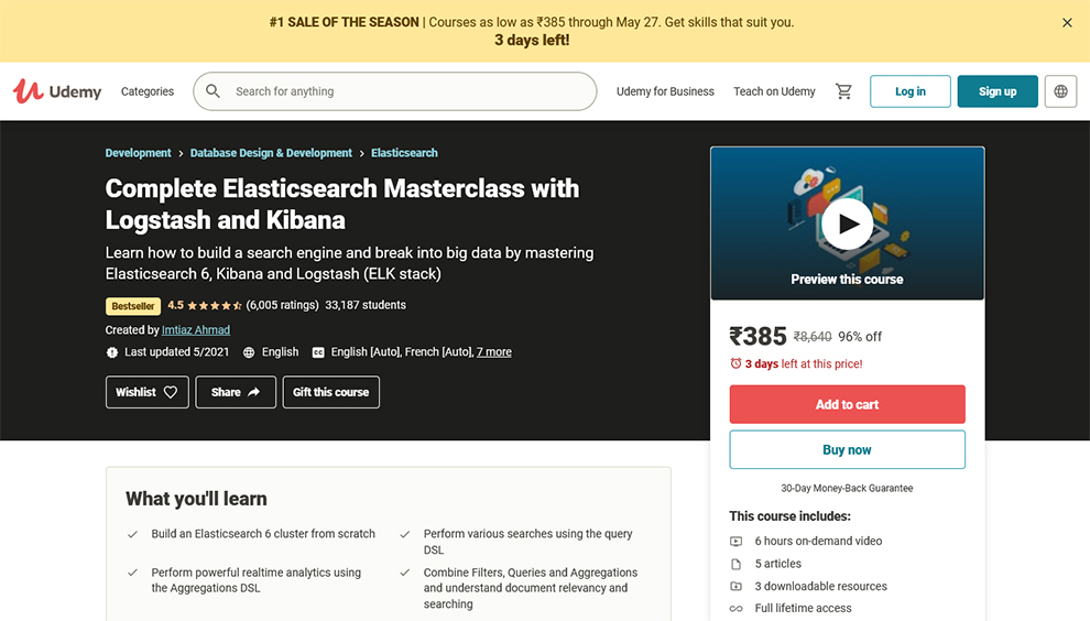 Elasticsearch Masterclass with Logstash and Kibana