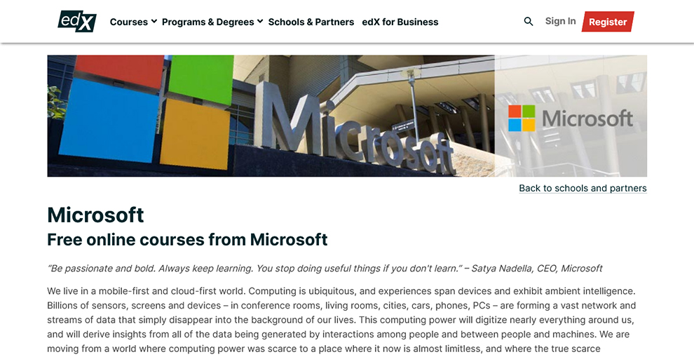 Free Courses By Microsoft