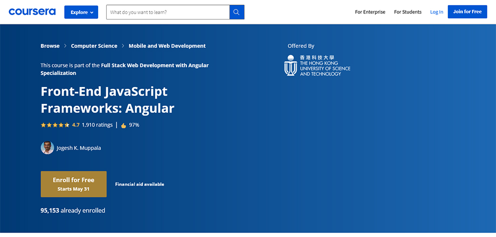 Front-End JavaScript Frameworks