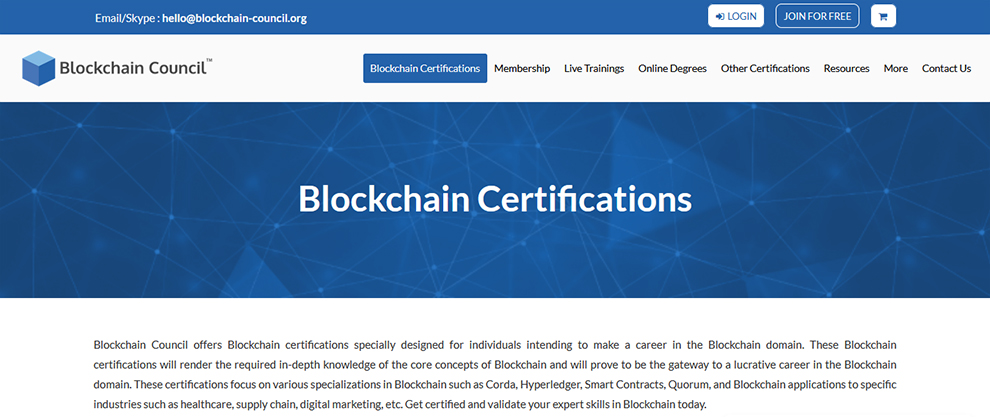 Blockchain Certifications