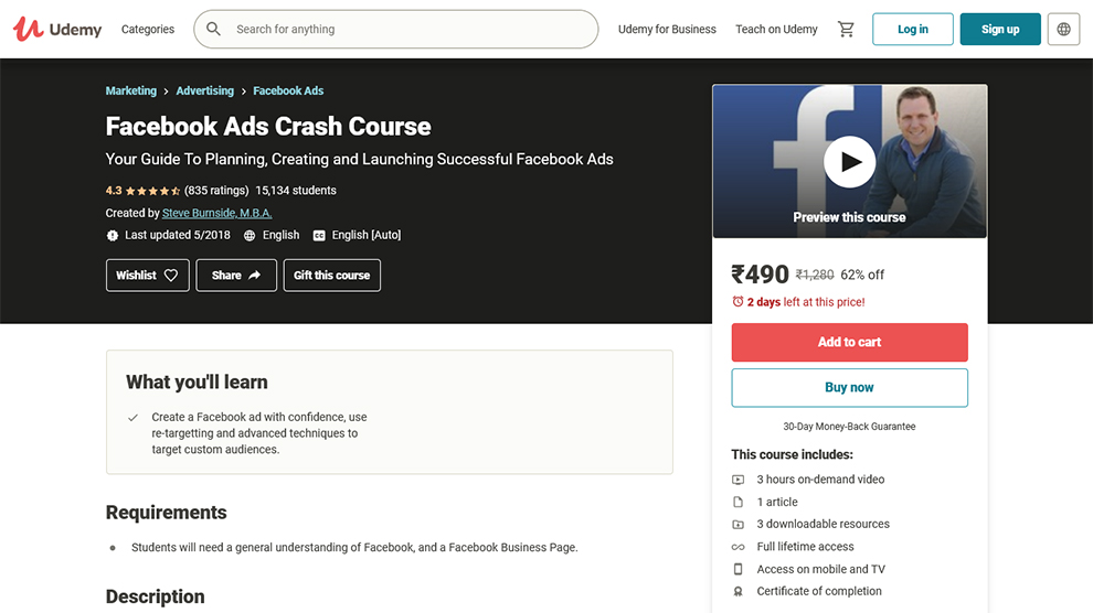 Facebook Ads Crash Course
