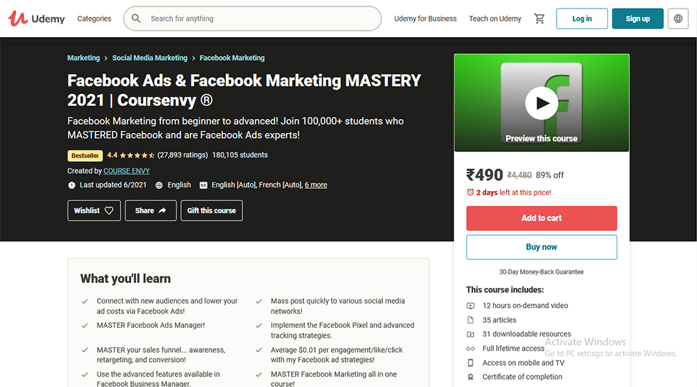 Facebook Ads & Facebook Marketing Mastery 2021