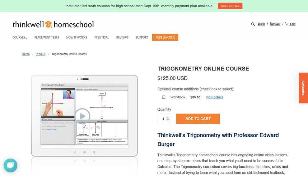 Trigonometry Online Course