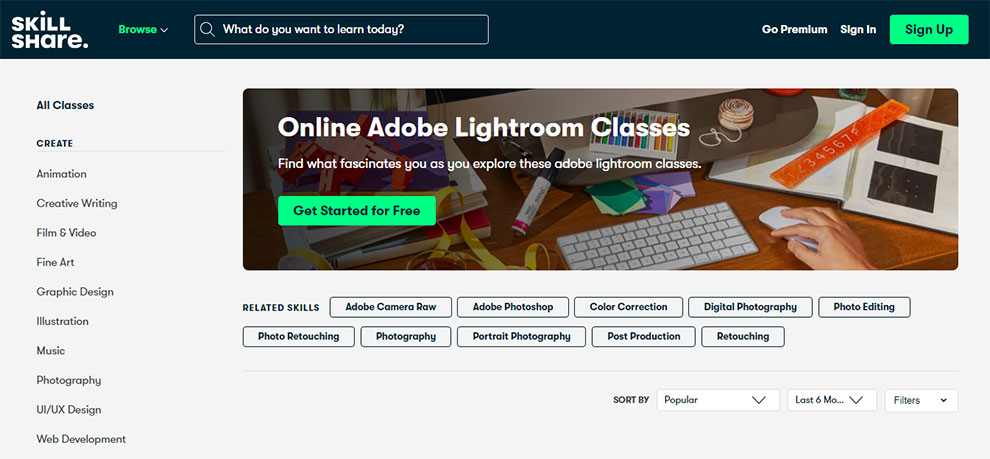 Online Adobe Lightroom Classes