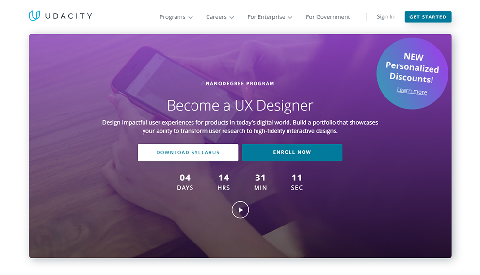 Become a UX Designer: Nanodegree program