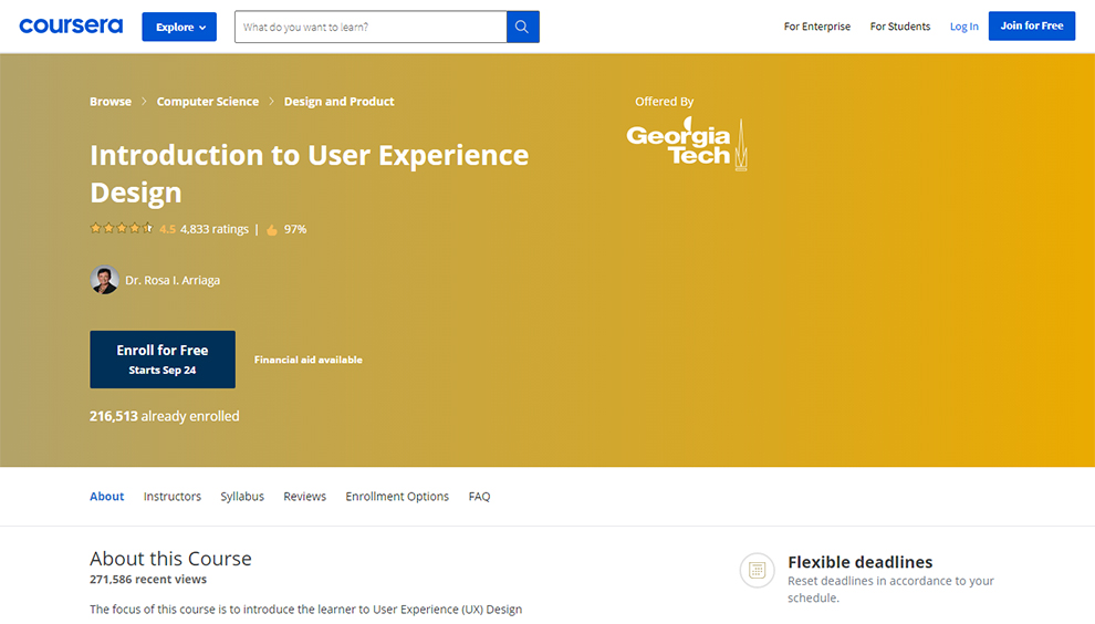 Introduction to User Experience Design by Georgia Tech