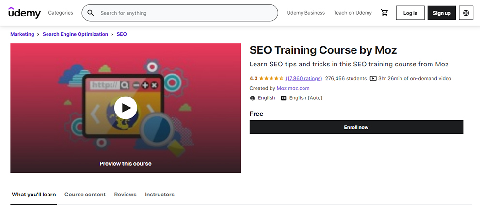 SEO Training Course by Moz