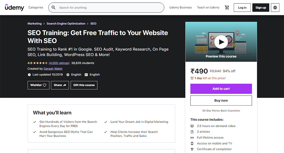 SEO Training: Get Free Traffic to Your Website With SEO