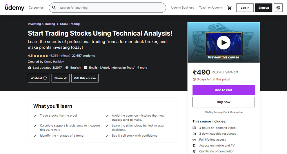 Start Trading Stocks Using Technical Analysis