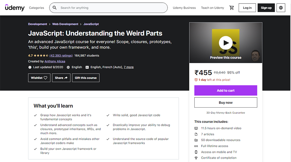 JavaScript: Understanding the Weird Parts