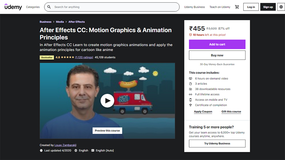 After Effects CC: Motion Graphics & Animation Principles