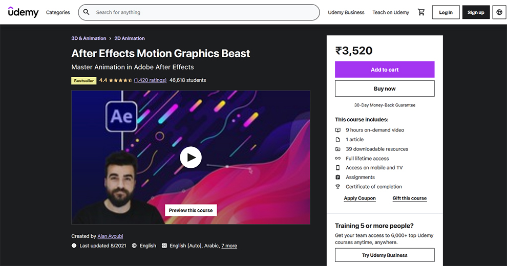 After Effects Motion Graphics Beast