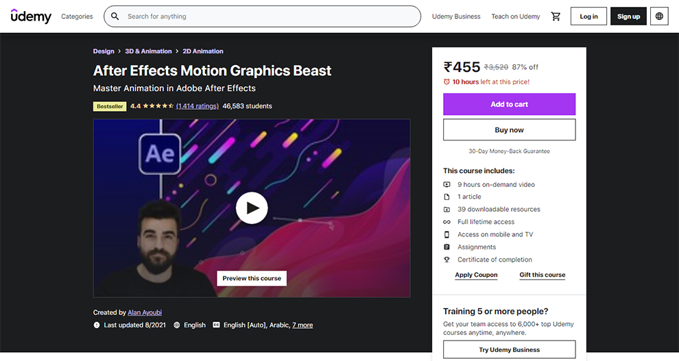 After Effects Motion Graphics Beast 