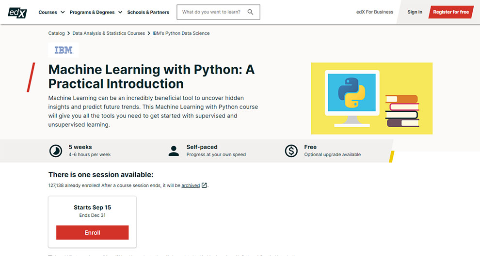 Best For Python Beginners - Machine Learning with Python: A Practical Introduction