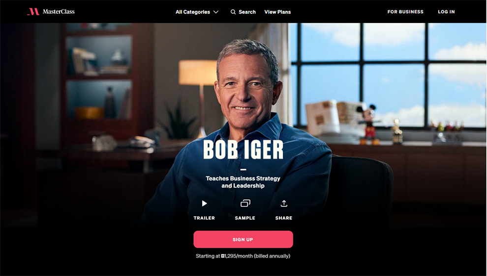 Business Strategy and Leadership by Bob Iger