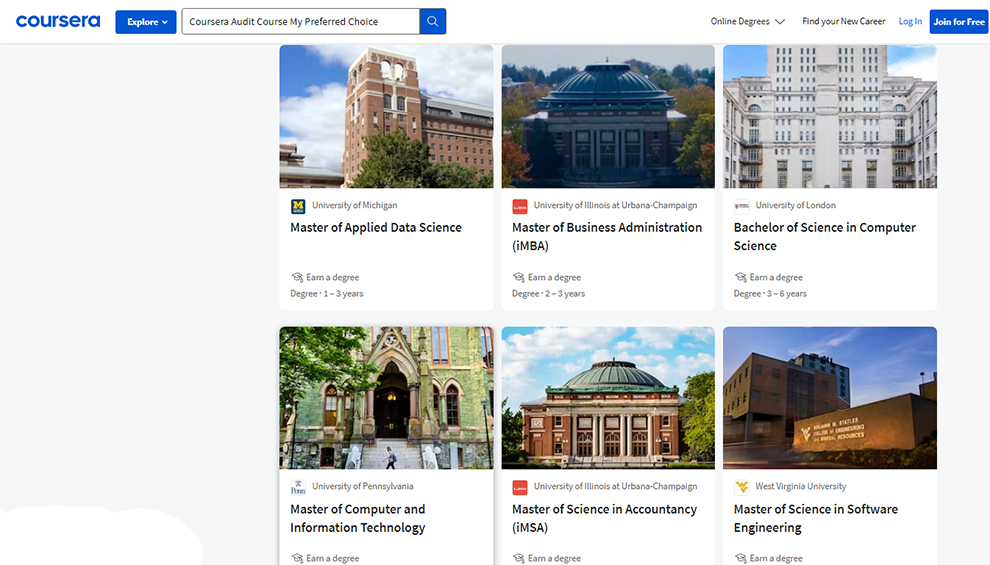 Coursera Audit Course My Preferred Choice