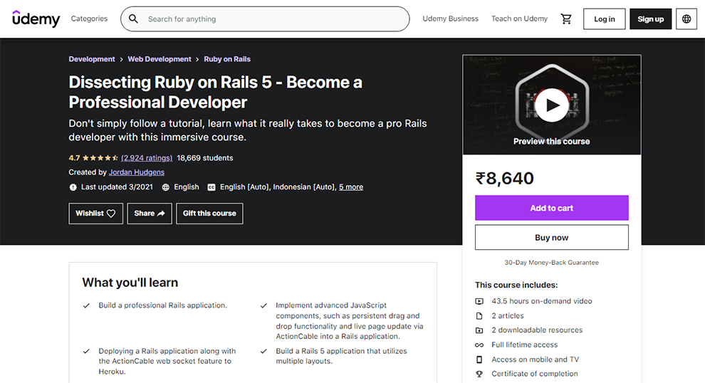 Dissecting Ruby on Rails 5 - Become a Professional Developer