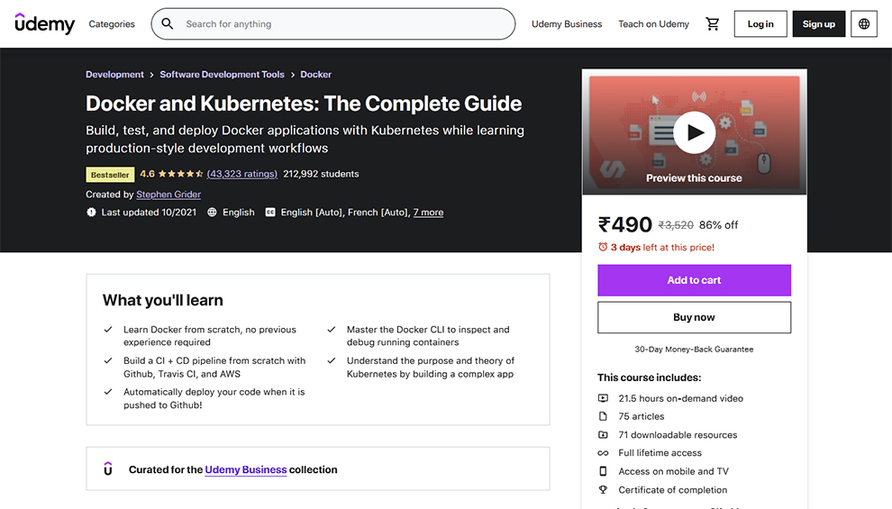 docker and kubernetes the complete guide course