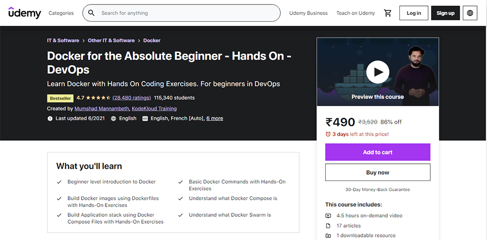 Docker for the Absolute Beginner - Hands On – DevOps