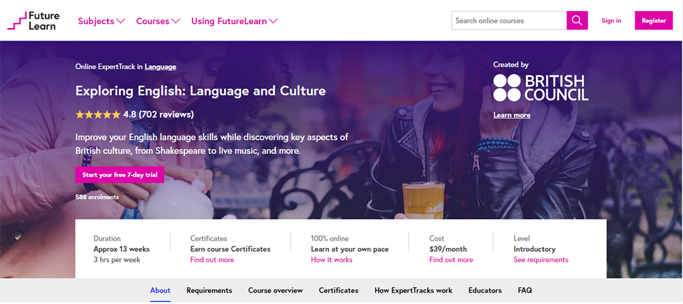 Exploring English: Language and Culture by British Council